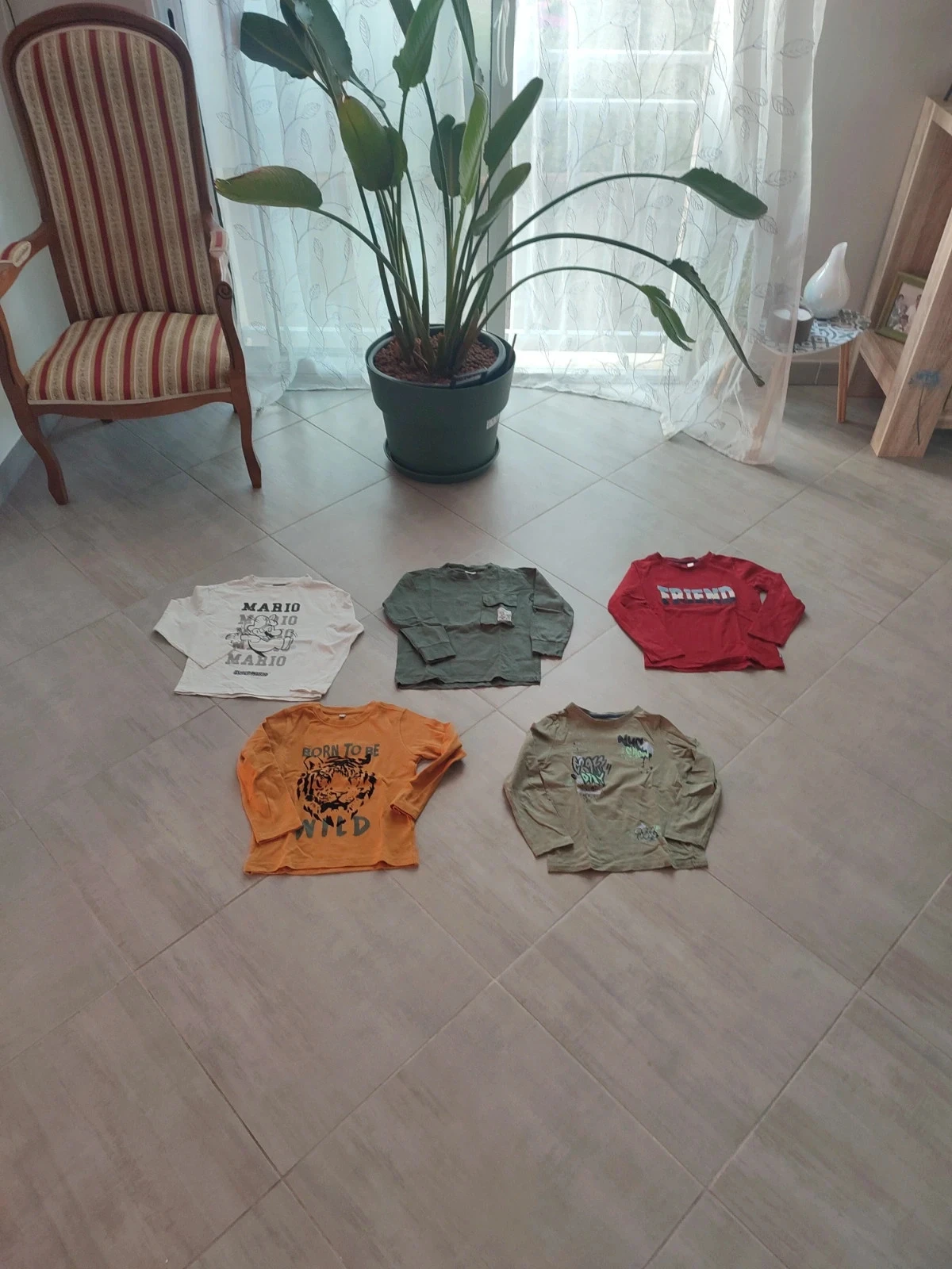 Lots de t-shirt manches longues garçon 6 ans